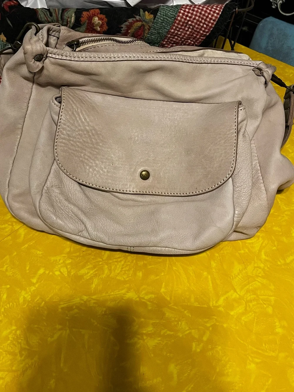 Sundance floral leather bag